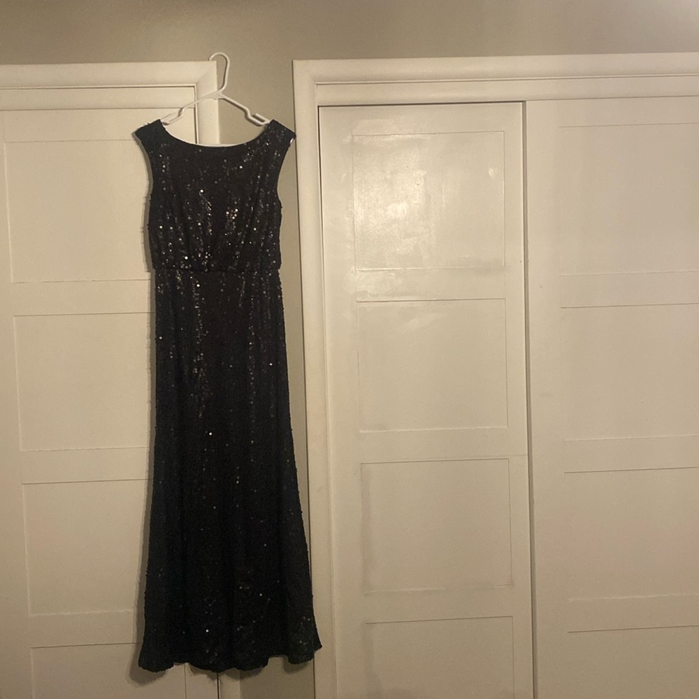 Black Sequin floor length dress